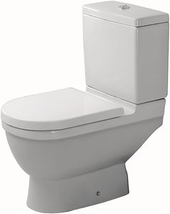 DURAVIT STARCK 3 WC kombi misa, spodný odpad, WonderGliss