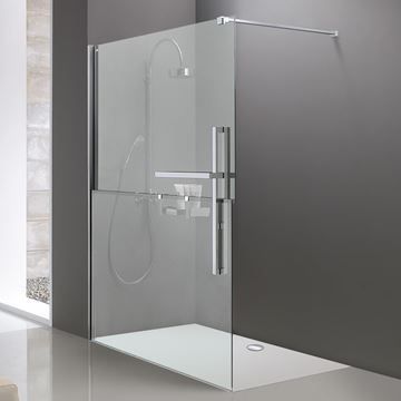 HÜPPE DUPLO PURE stena walk-in 140x200 cm, chróm/číre sklo