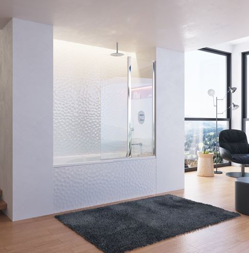 RAVAK CVS2 100 vaňová zástena 100x150 cm, pravá, lietacia, bright alu/sklo transparent 7QRA0C00Z1 Obrázek - fotka