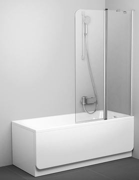RAVAK CVS2 100 P vaňová zástena 100x150 cm, pravá, lietacia, satin/sklo transparent