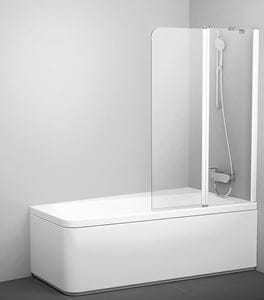 RAVAK 10° CVS2 100R vaňová zástena 100x150 cm pravá, lietacia, biela/sklo transparent