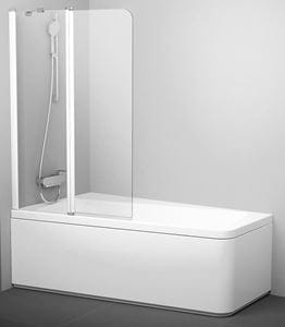 RAVAK 10° CVS2 100 L vaňová zástena 100x150 cm, ľavá, lietacia, biela/sklo transparent