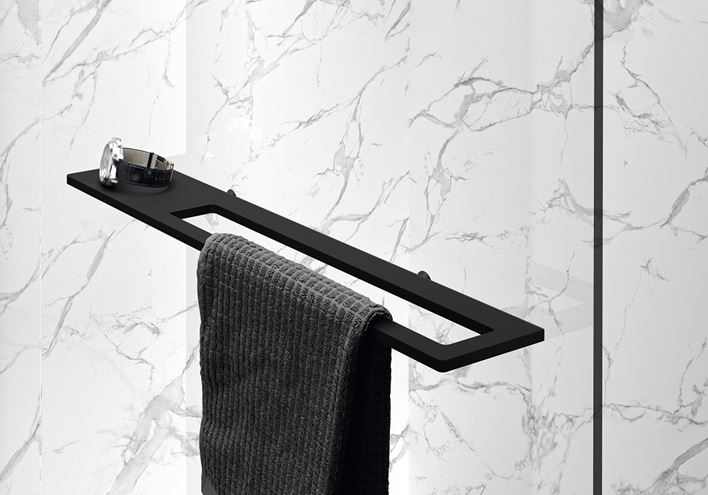 HÜPPE SELECT+ stena walk-in 100x200 cm, black edition/číre sklo SL0204.123.322 Obrázek - fotka