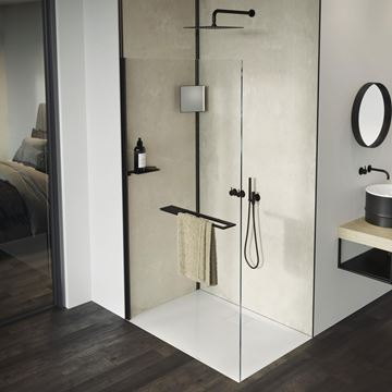 HÜPPE SELECT+ stena walk-in 120x200 cm, black edition/číre sklo SL0105.123.322 Obrázek - fotka