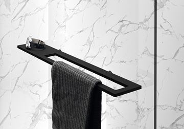 HÜPPE SELECT+ stena walk-in 120x200 cm, black edition/číre sklo SL0105.123.322 Obrázek - fotka