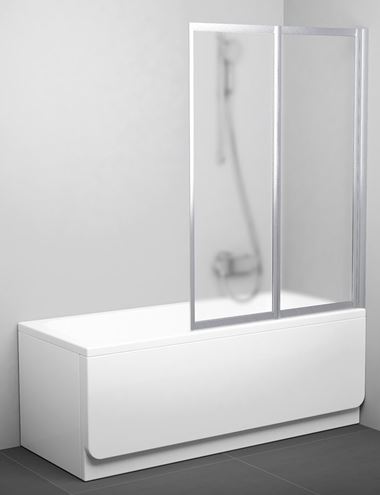 RAVAK VS2 vaňová zástena 105x140 cm, skladacia, satin/sklo grape 796M0U00ZG Obrázek - Hlavní obrázek