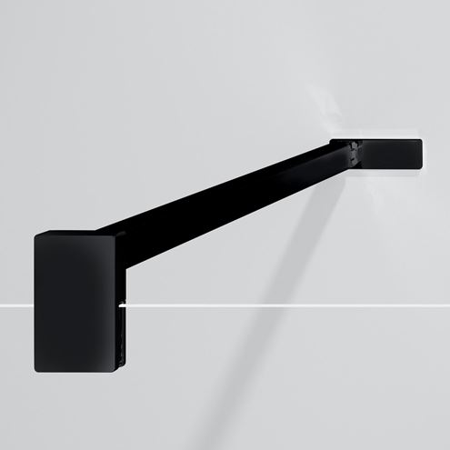 HÜPPE SELECT+ stena walk-in 120x200 cm, black edition/číre sklo SL0305.123.322 Obrázek - fotka