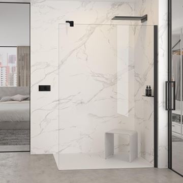 HÜPPE SELECT+ stena walk-in 120x200 cm, black edition/číre sklo SL0305.123.322 Obrázek - fotka