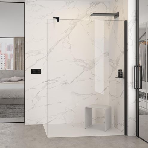 HÜPPE SELECT+ stena walk-in 120x200 cm, black edition/číre sklo SL0305.123.322 Obrázek - fotka