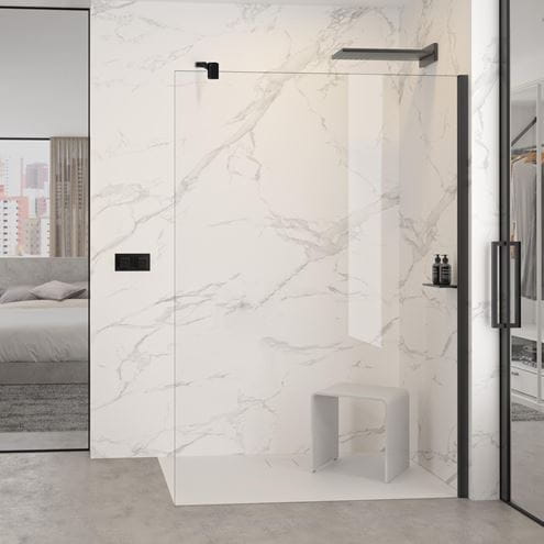 HÜPPE SELECT+ stena walk-in 160x200 cm, black edition/číre sklo SL0307.123.322 Obrázek - fotka