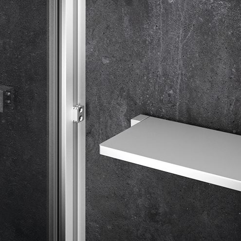 HÜPPE SELECT+ stena walk-in 120x200 cm, matná strieborná/číre sklo SL0105.087.322 Obrázek - fotka