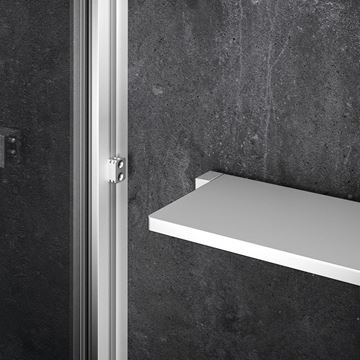 HÜPPE SELECT+ stena walk-in 120x200 cm, matná strieborná/číre sklo SL0105.087.322 Obrázek - fotka