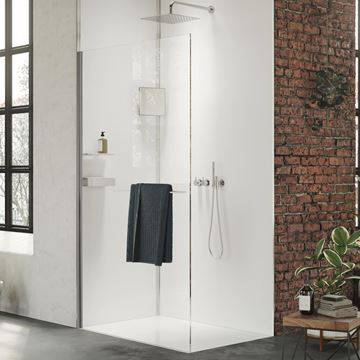HÜPPE SELECT+ stena walk-in 140x200 cm, matná strieborná/číre sklo SL0106.087.322 Obrázek - fotka