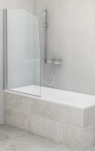 ROTH TOWER SWING/850 vaňová zástena 85x140 cm, lietacia, strieborná/sklo transparent 657-8500000-01-02 Obrázek - Hlavní obrázek