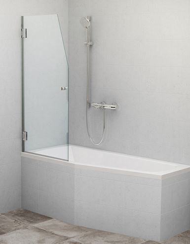 ROTH SCREEN MINI vaňová zástena 66x140 cm, lietacia, brillant/sklo transparent 217-7000000-00-09 Obrázek - Hlavní obrázek
