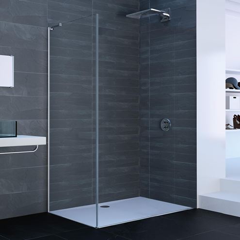 HÜPPE XTENSA PURE bočná stena 90x200 cm, pololesklá strieborná/číre sklo XT0307.069.322 Obrázek - fotka