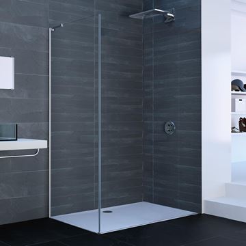 HÜPPE XTENSA PURE bočná stena 90x200 cm, pololesklá strieborná/číre sklo XT0307.069.322 Obrázek - fotka
