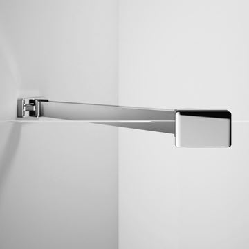 HÜPPE XTENSA PURE bočná stena 90x200 cm, pololesklá strieborná/číre sklo XT0307.069.322 Obrázek - fotka