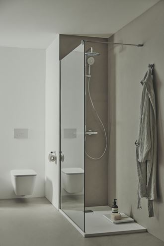 IDEAL STANDARD CONNECT 2 WETROOM bočná stena 70x195 cm, lesklá strieborná/číre sklo K9375EO Obrázek - fotka