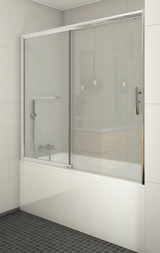 ROTH PXV2L/1700 vaňová zástena 170x150 cm, ľavá, posuvná, brillant/sklo transparent 451-170000L-00-02 Obrázek - Hlavní obrázek