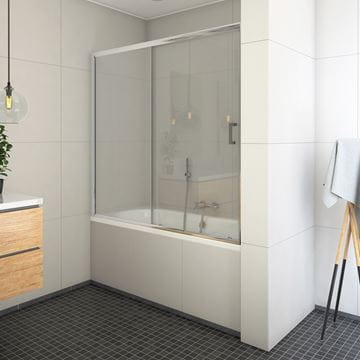 ROTH LLV2 vaňová zástena 160x150 cm, posuvná, brillant/sklo transparent 572-1600000-00-02 Obrázek - fotka