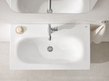 GROHE ESSENCE umývadlo 60 cm, s otvorom pre batériu a prepadom, PureGuard, alpská biela 3956500H Obrázek - fotka
