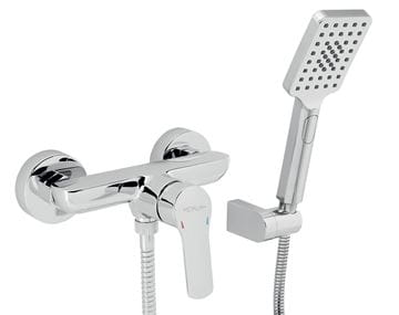 NOVASERVIS METALIA 54 sprchový set s batériou, ručná sprcha, hadica, držiak, chróm