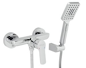 NOVASERVIS METALIA 54 sprchový set s batériou, ručná sprcha, hadica, držiak, chróm
