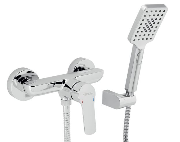 NOVASERVIS METALIA 54 sprchový set s batériou, ručná sprcha, hadica, držiak, chróm 54061,0 Obrázek - Hlavní obrázek