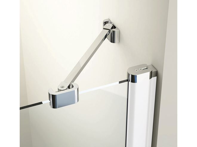 RAVAK CHROME CPS 100 bočná stena 100x195 cm, satin/číre sklo 9QVA0U00Z1 Obrázek - fotka