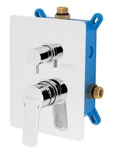 NOVASERVIS METALIA 54 podomietková batéria, pre 2 spotrebiče, s telesom, chróm