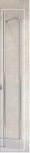 RAVAK CHROME CPS 100 bočná stena 100x195 cm, bright alu/číre sklo