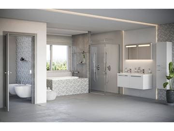 RAVAK CHROME CPS 80 bočná stena 80x195 cm, bright alu/číre sklo 9QV40C00Z1 Obrázek - fotka