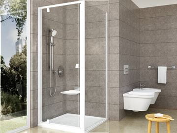 RAVAK PIVOT PPS 80 bočná stena 80x190 cm, biela/číre sklo 90G40100Z1 Obrázek - fotka