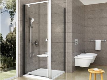 RAVAK PIVOT PPS 100 bočná stena 100x190 cm, satin/číre sklo 90GA0U00Z1 Obrázek - fotka