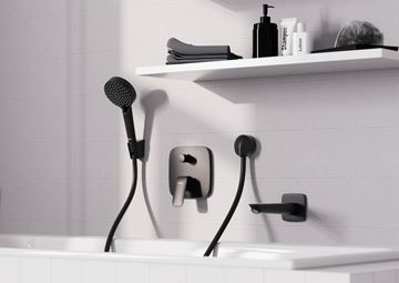 HANSGROHE PORTER S nástenný držiak, matná čierna 28331670 Obrázek - fotka