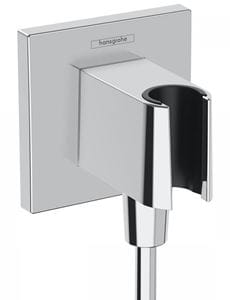 HANSGROHE FIXFIT E držiak s pripojením na vodu, chróm