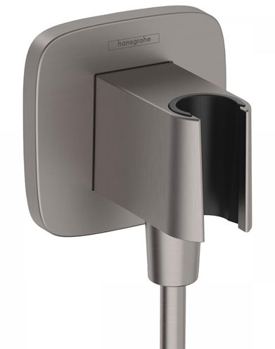 HANSGROHE FIXFIT Q držiak s pripojením na vodu, brúsený čierny chróm 26887340 Obrázek - Hlavní obrázek
