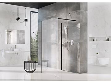 RAVAK WALK-IN W SET 90 WALL/CORNER vzpera 90 cm, čierna GWD010003018 Obrázek - fotka