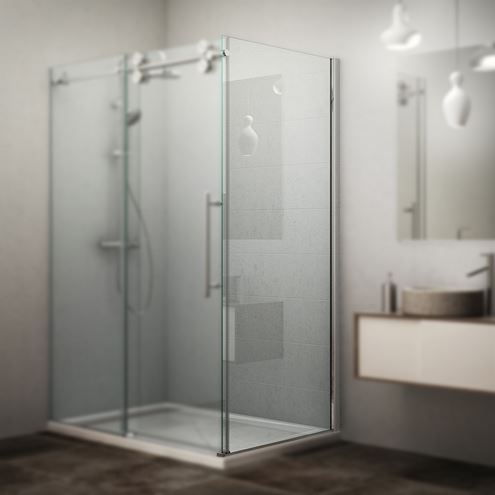 ROTH KINEDOOR LINE KIB 900 bočná stena 90x200 cm, brillant/číre sklo 971-9000000-00-02 Obrázek - fotka