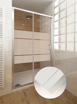 ROTH LEGA LINE LLB 1000 bočná stena 100x190 cm, brillant/sklo intim 553-1000000-00-21 Obrázek - fotka