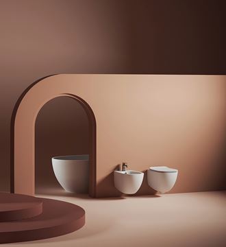 ARTCERAM FILE 2.0 závesné WC, Rimless splachovanie, brown matera FLV004 41,00 Obrázek - fotka