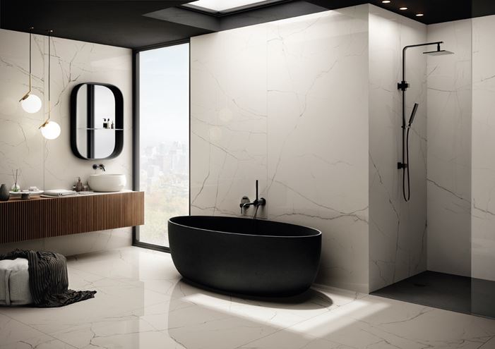 IMOLA THE ROOM dlažba 120x278 cm, lesk, statuario vena piccola white STA VP6 278 LP Obrázek - fotka