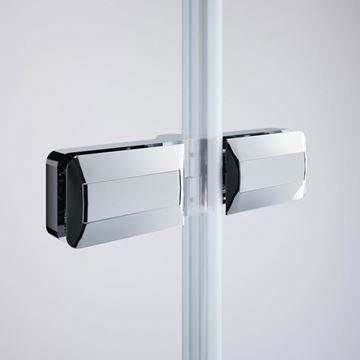 HÜPPE DESIGN PURE vaňová zástena 1000x1500 mm, pravá, skladacia, strieborná lesklá/sklo číre 8P2401.092.322 Obrázek - fotka