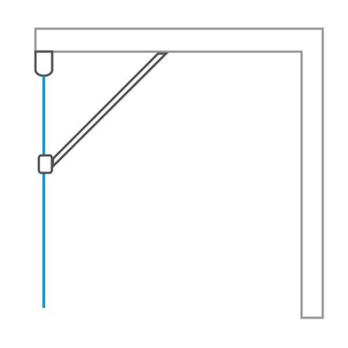 ROTH ELEGANT LINE GBL 800 bočná stena 80x200 cm, brillant/číre sklo 133-800000L-00-02 Obrázek - fotka