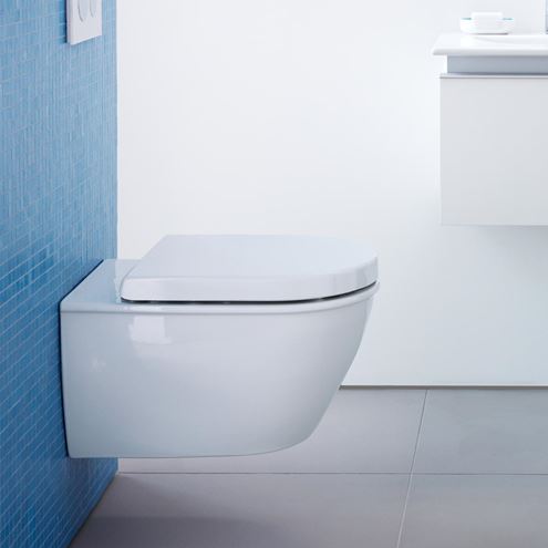 DURAVIT DARLING NEW závesné WC, Rimless splachovanie, WonderGliss 25570900001 Obrázek - fotka