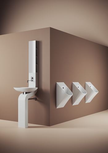 ARTCERAM LA FONTANA 2.0 pisoár, zadný prívod vody, Saniglaze, lesklá biela  LFO002 01,34 Obrázek - fotka