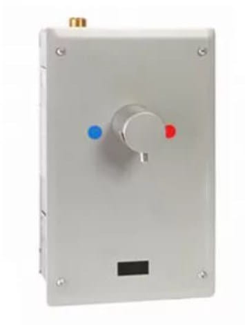 AZP BRNO sprchová senzorová termostatická batéria, napájanie zo siete, s telesom, nerez
