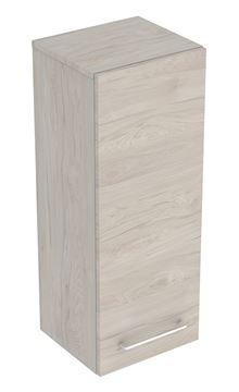 GEBERIT SELNOVA SQUARE nízka skrinka 33x29,7x85 cm, 1 dvierka, svetlý orech hickory