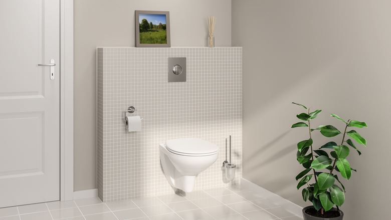 GROHE BAU CERAMIC závesné WC so SoftClose sedátkom, Rimless splachovanie, alpská biela 39351000 Obrázek - fotka